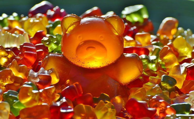 Texture-Of-Gummy-Bear-Candy