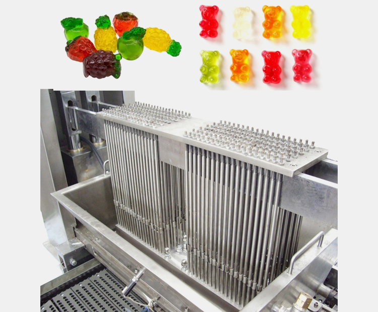 Gummy candies depositing line