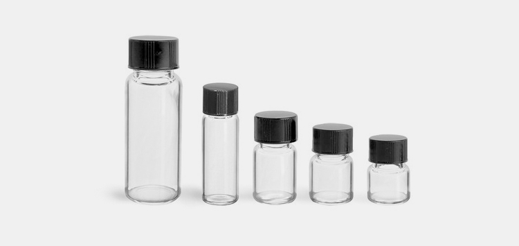 Different size vials