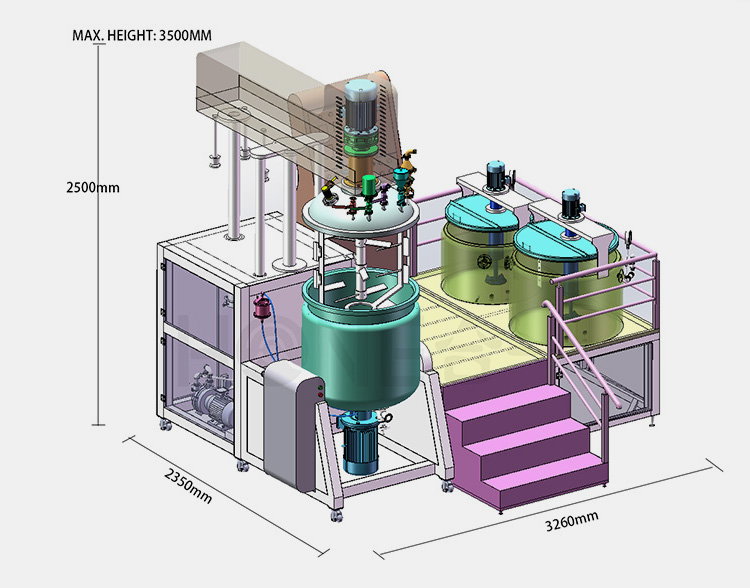 vacuum emulsifying mixer-9