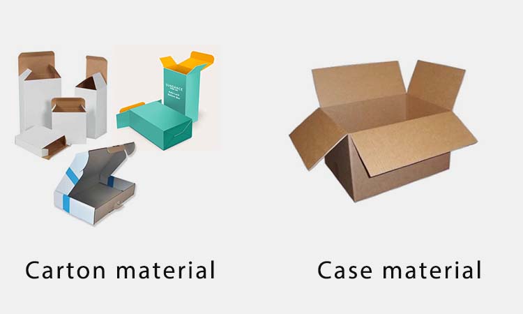 Carton and case material