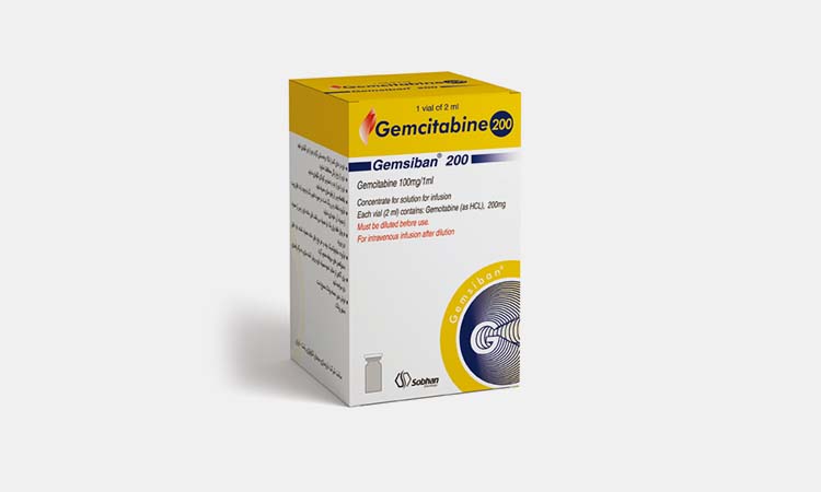 Gemcitabine solution vial