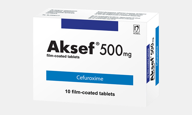 Aksef 500mg 10 Tablet