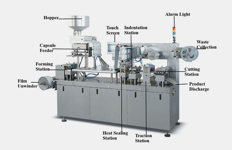 Parts of Capsule Blister Packaging Machine