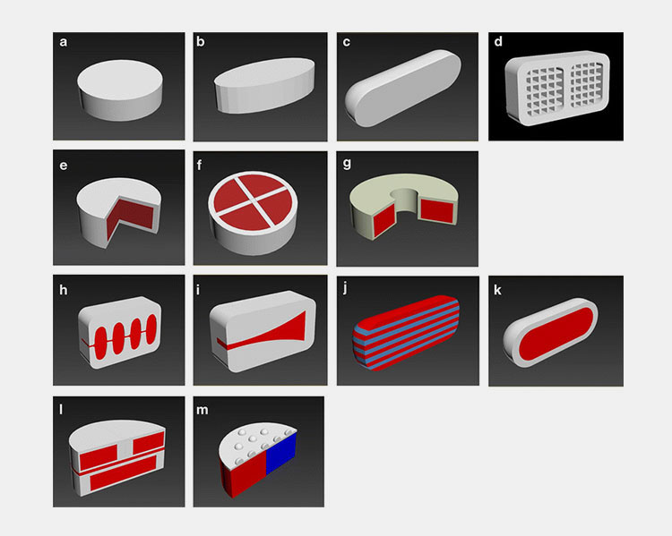 3D printing types of oral solid dosage form