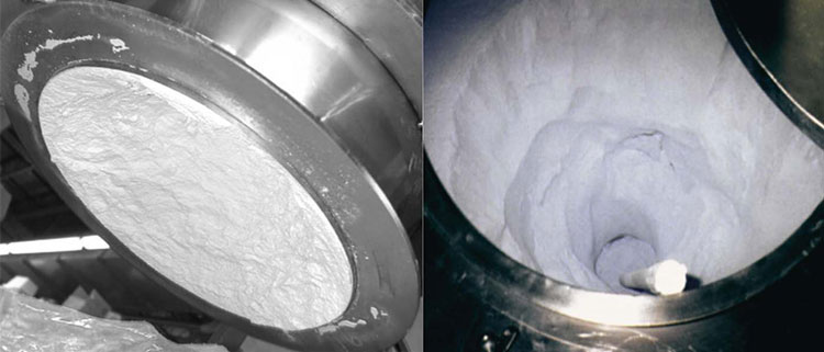 Inconsistent Powder Fluidity