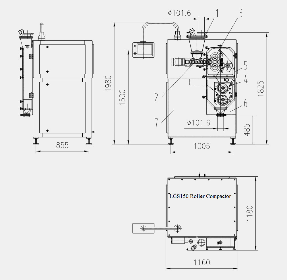 Pharmaceutical Roller Compactor Overall Layout-6