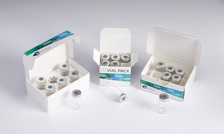 Multiple vial carton packaging