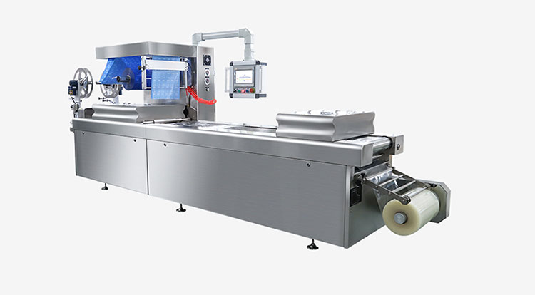 Thermoformic blister packaging machine